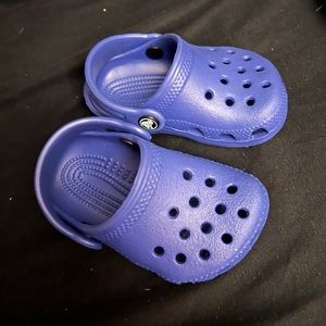 Baby Crocs Blue size 2/3